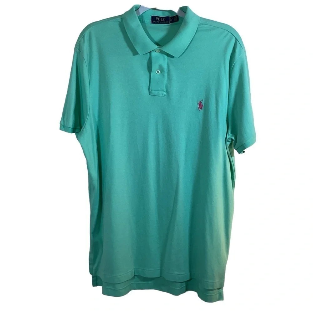 Polo Ralph Lauren Men’s Green Short Sleeve Polo. Golf, Business Casual. Size XL